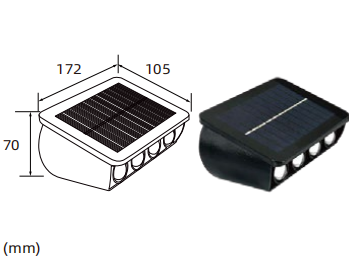 Vesitiivis ulkoseinävalaisin Solar